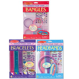 メリッサ&ダグ おもちゃ 知育玩具 Melissa & Doug Melissa & Doug Design-Your-Own Jewelry-Making Kits - Bangles, Headbands, and Bracelets - DIY , Decorate With Stickers, Crafting Set For Kids Ages 4+メリッサ&ダグ おもちゃ 知育玩具 Melissa & Doug