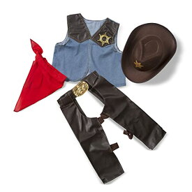 メリッサ&ダグ おもちゃ おままごと ごっこ遊び Melissa & Doug Melissa & Doug Cowboy Role Play Costume Set (5 pcs) - Includes Faux Leather Chaps - Cowboy Dress-Up Role Play Costume With Vest Foメリッサ&ダグ おもちゃ おままごと ごっこ遊び Melissa & Doug