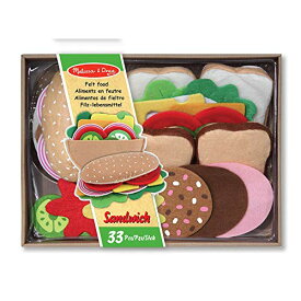 メリッサ&ダグ おもちゃ おままごと ごっこ遊び Melissa & Doug Melissa & Doug Felt Food Sandwich Set | Pretend Play | Play Food | 3+ | Gift for Boy or Girlメリッサ&ダグ おもちゃ おままごと ごっこ遊び Melissa & Doug