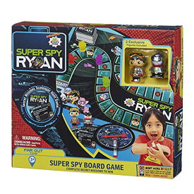 ボードゲーム 英語 アメリカ 海外ゲーム Far Out Toys Ryan’s World Super Spy Board Game, Mission Scavenger Hunt to Pack Rat’s Secret Lair, Adventure, Exploration, Mystery, 2 Exclusive Rare Collectible Micro Figuボードゲーム 英語 アメリカ 海外ゲーム