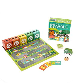 ボードゲーム 英語 アメリカ 海外ゲーム Petit Collage: Rush to Recycle | Teach Kids About Recycling| Sort All The Recyclibles Before The Truck Comes | Made with Recycled Card and Vegetable Inksボードゲーム 英語 アメリカ 海外ゲーム