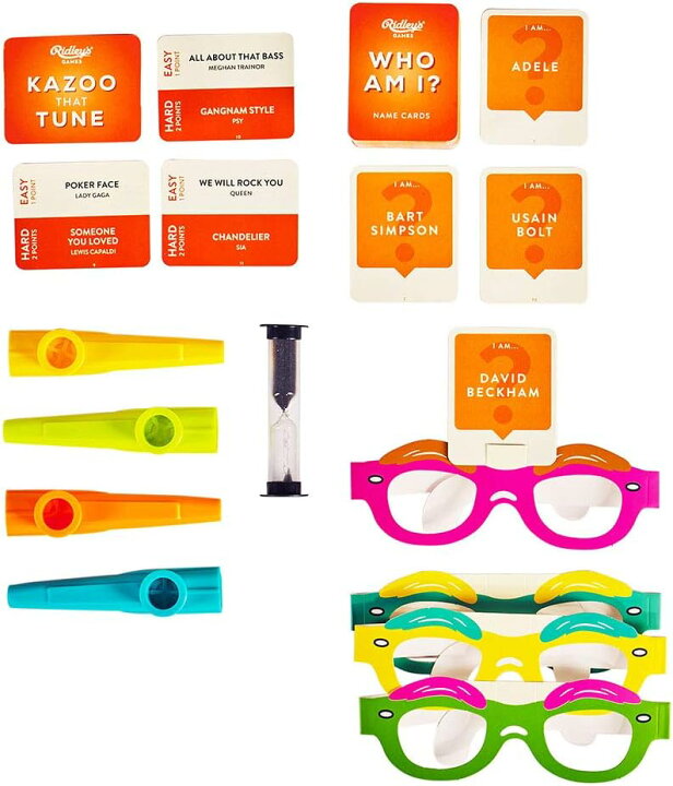 楽天市場 ボードゲーム 英語 アメリカ 海外ゲーム 送料無料 Ridley S Family Games Night Includes 2 Games Kazoo That Tune And Who Am I Party Group Games Ideal For Ages 8 Includes All Needed Supplies Aボードゲーム