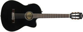 フェンダー アコースティックギター 海外直輸入 Fender CN-140SCE Thinline Concert Nylon String Acoustic Guitar, with 2-Year Warranty, Black, with Caseフェンダー アコースティックギター 海外直輸入