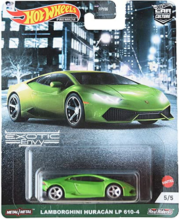 楽天市場 送料無料 ホットウィール Hot Wheels プレミアム カーカルチャー エキゾチックエンヴィ ランボルギーニ ウラカン Lp 610 4 5 5 グリーン Lamborghini ビークル ミニカー Angelica