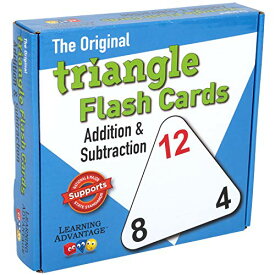 知育玩具 ラーニングアドバンテージ パズル ブロック LEARNING ADVANTAGE Original Triangle Flash Cards - Addition and Subtraction - Set of 20 - In-Home Learning - Math Flash Cards知育玩具 ラーニングアドバンテージ パズル ブロック