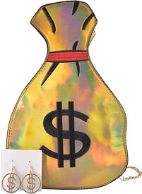 QZUnique ハンドバッグ カバン ユニーク かわいい QZUnique Women's Big Capacity PU Hologram Laser Money Bag Design Purse Handbags Crossbody Messenger Shoulder Bag (Gold-large)QZUnique ハンドバッグ カバン ユニーク かわいい