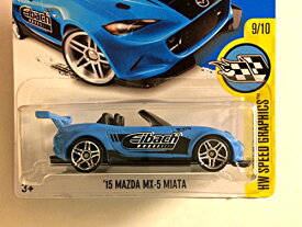 ホットウィール Hot Wheels '15 マツダ MX-5 MIATA HWスピードグラフィックス 9/10 177/365 ブルー MAZDA ビークル ミニカー