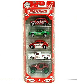 マッチボックス マテル ミニカー MATCHBOX アメリカ直輸入 Matchbox 2019 MBX Happy Holidays 5-Pack (1964 Austin Mini Cooper, 1965 Mustang GT, 1962 VW Beetle, Ford F-150 Lightning, MBX 4x4)マッチボックス マテル ミニカー MATCHBOX アメリカ直輸入