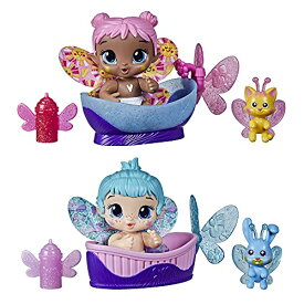 ベビーアライブ 赤ちゃん おままごと ベビー人形 Baby Alive Glo Pixies Minis 2-Pack, Bubble Sunny and Aqua Flutter, 3.75-Inch Glow-in-The-Dark Pixie Doll Toy, Kids 3 and Up, 2 Surprise Friendsベビーアライブ 赤ちゃん おままごと ベビー人形