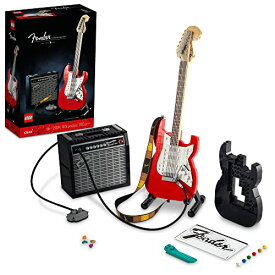 レゴ LEGO Ideas Fender Stratocaster 21329 DIY Guitar Model Building Set for Music Lovers, Complete with 65 Princeton Reverb Amplifier & Authentic Accessories, Perfect Way to Rock Gift Givingレゴ