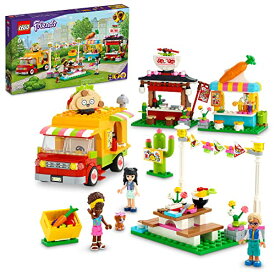 レゴ フレンズ LEGO Friends Street Food Market 41701; New Food-Play Building Kit Promotes Imaginative Play; Includes Emma and Kitten Toy; Birthday Gift for Kids Aged 6+ (592 Pieces)レゴ フレンズ