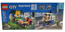 レゴ シティ LEGO City 66637 Super Pack 2-in-1 Forrest Fire and Street Sweeper 173-Piecesレゴ シティ