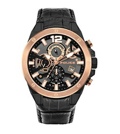腕時計 ポリス メンズ Police Unisex-Adults Analogue Quartz Watch PL15711JSBR.61, Black, One Size, Bracelet腕時計 ポリス メンズ