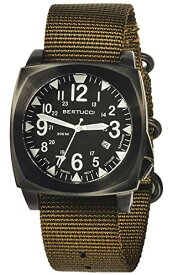 腕時計 ベルトゥッチ メンズ 逆輸入 海外モデル BERTUCCI Men's E-1S Ballista Defender Olive Nylon Webbing Band Black Dial Quartz Analog Watch腕時計 ベルトゥッチ メンズ 逆輸入 海外モデル