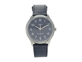 腕時計 タイメックス レディース Timex Men's Easy Reader 40MM Watch ? Blue/Silver-Tone/Blue Dial with Blue Leather Strap腕時計 タイメックス レディース
