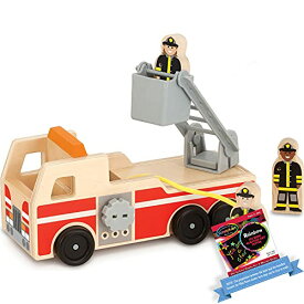 メリッサ&ダグ おもちゃ おままごと ごっこ遊び Melissa & Doug Melissa & Doug Wooden Fire Truck & 1 Scratch Art Mini-Pad Bundle (09391)メリッサ&ダグ おもちゃ おままごと ごっこ遊び Melissa & Doug