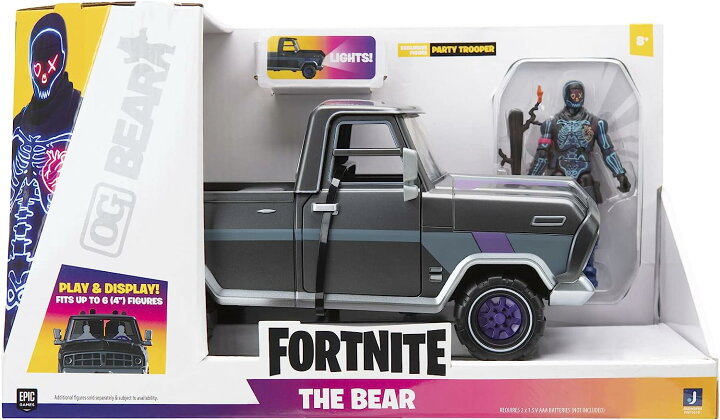 楽天市場 フォートナイト Fortnite フィギュア 人形 アメリカ直輸入 送料無料 Fortnite The Bear Vehicle Plus 4 Inch Party Trooper Articulated Figure With Bash Burnerフォートナイト Fortnite フィギュア 人形 アメリカ直輸入 Angelica