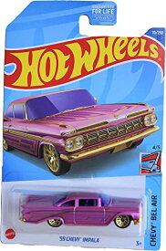 ホットウィール マテル ミニカー ホットウイール Hot Wheels '59 Chevy Impala, Chevy Bel Air 4/5 - Pinkホットウィール マテル ミニカー ホットウイール