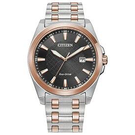腕時計 シチズン 逆輸入 海外モデル 海外限定 Citizen Men's Eco-Drive Classic Peyton Watch, 3-Hand Date, Sapphire Crystal, Luminous Markers, Two Tone Rose Gold/ Brown Dial腕時計 シチズン 逆輸入 海外モデル 海外限定