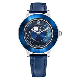 腕時計 スワロフスキー（SWAROVSKI） レディース ラグジュアリー エレガント SWAROVSKI Unisex-Adult's Octea Lux Moon Swiss Quartz Watch with Stainless Steel Strap, Blue, Swiss Made腕時計 スワロフスキー（SWAROVSKI） レディース ラグジュアリー エレガント