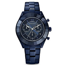 腕時計 スワロフスキー（SWAROVSKI） レディース ラグジュアリー エレガント SWAROVSKI Unisex-Adult's Octea Lux Sport Stainless Steel Swiss Quartz Watch with Metal Strap, Blue, 0 (Mod腕時計 スワロフスキー（SWAROVSKI） レディース ラグジュアリー エレガント