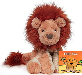 ガンド GUND ぬいぐるみ リアル お世話 GUND Animal Plush Collection Stuffed Animals with Book 10" Gift Set (Lion)ガンド GUND ぬいぐるみ リアル お世話