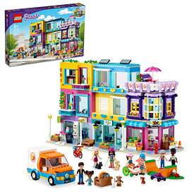 レゴ フレンズ LEGO Friends Main Street Building, Heartlake City Caf? & Hair Salon 41704, Modular Building Toy Doll House for Pretend Play Fun with Shops, Hair Salon and Mini Dolls, Gift Idea for Kids Girls Boys 8+レゴ フレンズ