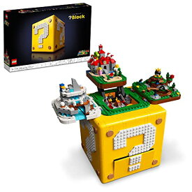 レゴ LEGO Super Mario 64 Question Mark Block 71395, 3D Model Set for Adults with 4 Microscale Game Levels: Peach’s Castle, Bob-omb Battlefield, Cool Mountain and Lethal Lava Troubleレゴ