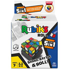 ボードゲーム 英語 アメリカ 海外ゲーム Rubik's Roll, 5-in-1 Dice Games Pack & Go Travel Size Multiplayer Colorful Road Trip Board Game, for Kids & Adults Ages 7 and upボードゲーム 英語 アメリカ 海外ゲーム