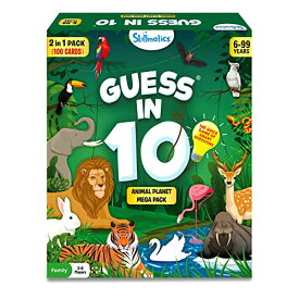 Skillmatics スキルマティクス アメリカ 海外輸入 知育玩具 Skillmatics Card Game - Guess in 10 Animal Megapack, Perfect for Boys, Girls, Kids & Families Who Love Board Games, Toys, Gifts for Ages 6Skillmatics スキルマティクス アメリカ 海外輸入 知育玩具