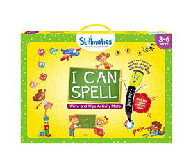 Skillmatics スキルマティクス アメリカ 海外輸入 知育玩具 Skillmatics Educational Game - I Can Spell, Reusable Activity Mats with 2 Dry Erase Markers, Gifts for Ages 3 to 6Skillmatics スキルマティクス アメリカ 海外輸入 知育玩具