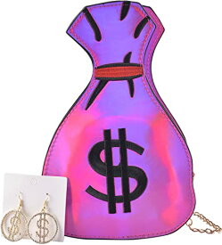 QZUnique ハンドバッグ カバン ユニーク かわいい Women's PU Hologram Laser Money Bag Design Purse Handbags Cross-Body Messenger Shoulder BagQZUnique ハンドバッグ カバン ユニーク かわいい