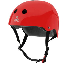 ヘルメット スケボー スケートボード 海外モデル 直輸入 Triple Eight The Certified Sweatsaver Helmet for Skateboarding, BMX, and Roller Skating, Red Glossy, Small/Mediumヘルメット スケボー スケートボード 海外モデル 直輸入