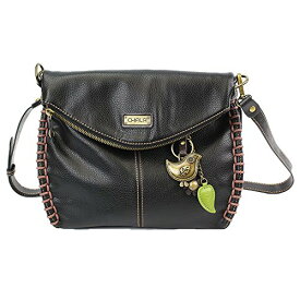chala バッグ パッチ カバン かわいい Chala Charming Crossbody Bag With Flap Top and Zipper Black Cross-Body Purse or Shoulder Handbag with Metal Chain - Birdchala バッグ パッチ カバン かわいい