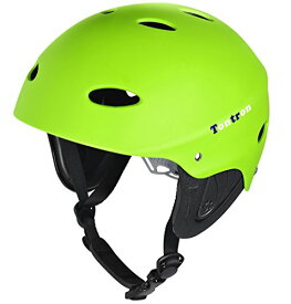 ウォーターヘルメット 安全 マリンスポーツ サーフィン ウェイクボード Tontron Adult Water Sports Helmet (Matte Spring Green, Large)ウォーターヘルメット 安全 マリンスポーツ サーフィン ウェイクボード