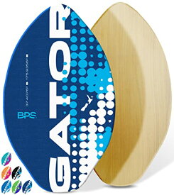 サーフィン スキムボード マリンスポーツ BPS 'Gator' 30" Skim Board - Epoxy Coated Wood Skimboard with Traction Pad - No Wax Needed - Skimboard for Kids and Adults (Dark Blue)サーフィン スキムボード マリンスポーツ