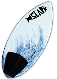サーフィン スキムボード マリンスポーツ USA Made Slapfish Skimboard - Fiberglass & Carbon - Riders up to 200 lbs - 48" with Traction Deck Grip - Kids & Adults - 4 Colors (Gray)サーフィン スキムボード マリンスポーツ