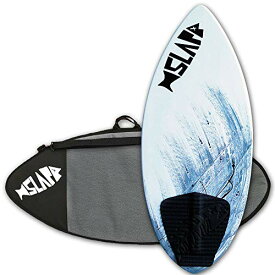 サーフィン スキムボード マリンスポーツ USA Made Slapfish Skimboard - Fiberglass & Carbon - Riders up to 140 lbs - 41" with Traction Deck Grip - Kids & Adults - 4 Colors (Gray Board + Board Bag)サーフィン スキムボード マリンスポーツ