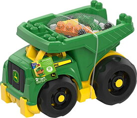 メガブロック メガコンストラックス 組み立て 知育玩具 DBL30 MEGA BLOKS John Deere Toddler Blocks Building Toy, Dump Truck with 25 Pieces, 1 Figure, Green, Fisher-Price Gift Ideas for Kidsメガブロック メガコンストラックス 組み立て 知育玩具 DBL30