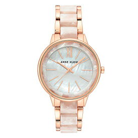 腕時計 アンクライン レディース Anne Klein Women's Resin Bracelet Watch, Quartz/Rose Gold (AK/1412RGWT)腕時計 アンクライン レディース