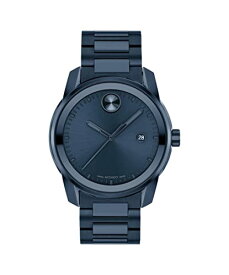 腕時計 モバード メンズ Movado Men's Bold Verso Swiss Quartz Watch with Stainless Steel Strap, Blue, 21 (Model: 3600862)腕時計 モバード メンズ