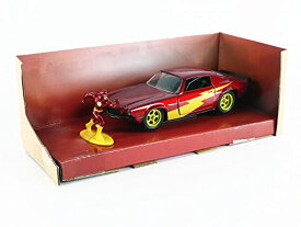 ジャダトイズ ミニカー ダイキャスト アメリカ Jada Toys DC Comics 1:32 1973 Chevy Camaro Die-cast Car with The Flash Die-cast Figure, Toys for Kids and Adults, Redジャダトイズ ミニカー ダイキャスト アメリカ