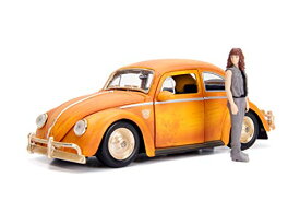 ジャダトイズ ミニカー ダイキャスト アメリカ Jada Toys 253115000 Transformers Bumblebee VW Beetle Toy Car from Diecast, Opening Doors, Boot & Bonnet, Charlie Figure, 1:24 Scale Yellow, Orangeジャダトイズ ミニカー ダイキャスト アメリカ