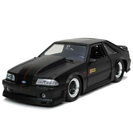 ジャダトイズ ミニカー ダイキャスト アメリカ Jada Toys Bigtime Muscle 1:24 1989 Ford Mustang GT Die-cast Car Black, Toys for Kids and Adultsジャダトイズ ミニカー ダイキャスト アメリカ