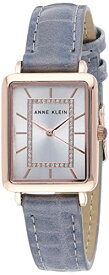 腕時計 アンクライン レディース Anne Klein Women's Japanese Quartz Dress Watch with Faux Leather Strap, Gray, 14 (Model: AK/3820RGGY)腕時計 アンクライン レディース