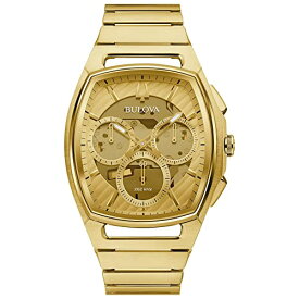 腕時計 ブローバ メンズ Bulova Men's CURV Chronograph Gold-Tone Stainless Steel Bracelet Watch | 41mm | 97A160腕時計 ブローバ メンズ