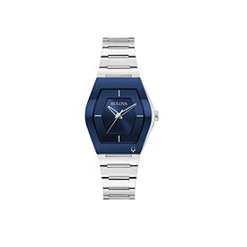 腕時計 ブローバ レディース Bulova Ladies' Modern Gemini Stainless Steel 3-Hand Quartz Watch, Blue Dial Style:96L293腕時計 ブローバ レディース