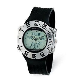 腕時計 チャールズヒューバート メンズ パリ フランス Sonia Jewels Men's Charles Hubert Rubber Band Silver Digital Dial Chronograph Watch 9"腕時計 チャールズヒューバート メンズ パリ フランス