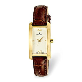 腕時計 チャールズヒューバート レディース パリ フランス Sonia Jewels Ladies Charles Hubert Leather Band Cream Dial 21x30mm Watch 7.5"腕時計 チャールズヒューバート レディース パリ フランス