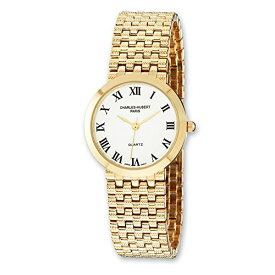 腕時計 チャールズヒューバート レディース パリ フランス Sonia Jewels Men's Charles Hubert Gold Finish Brass 32mm Watch 8.75"腕時計 チャールズヒューバート レディース パリ フランス